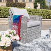 Wide Rattan Series Outdoor Patio Wicker Sofa Furniture with Storage Box