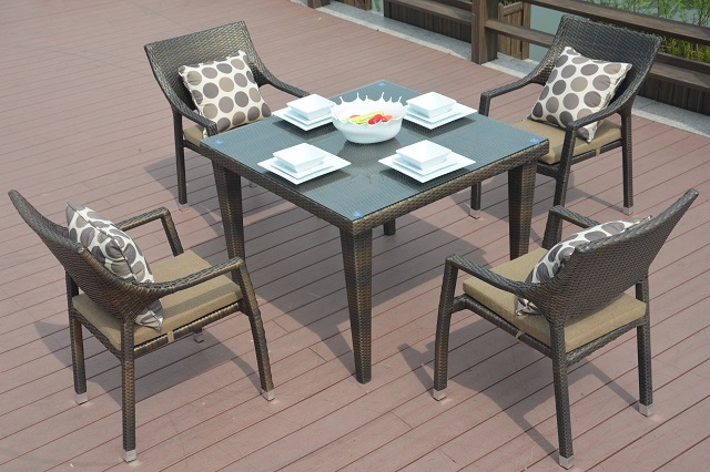 Modern Dining Room Restaurant Table And 4 Chairs