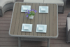 PAS-1704/Garden Riverside Aluminum Rattan Corner Sofa Set with Table