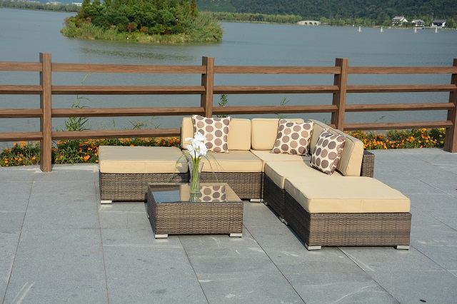 PAS-1206/Popular Weather Resistant Synthetic Outdoor Furniture Rattan Sofa