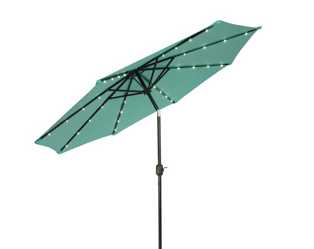 PLU-001-G/Green LED Outdoor Market Umbrella 