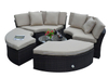 PAL-1201/5PCs New Style Outdoor Modular Rattan Round Sunbed
