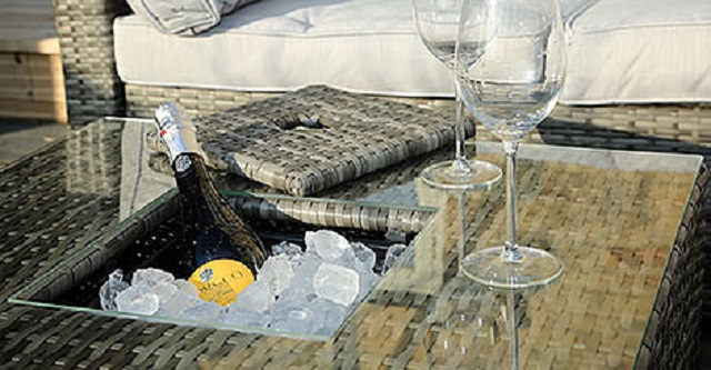 PAS-1402B/4PC New Style Modular Garden Rattan Sofa Set