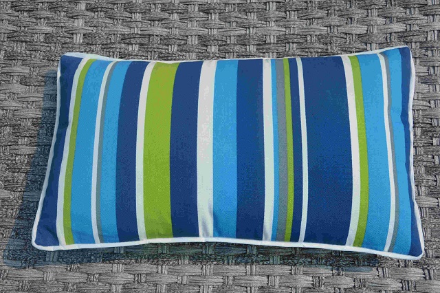 Cushion-2/Deep Blue Flush Rectangular Back Cushion