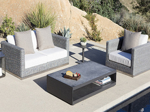 Modern Simple Aluminum Garden Wicker Sofa Set